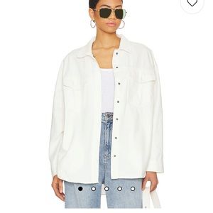 Mandy Oversized Shacket in Macadamia